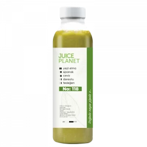 No:118 - Cold Press Taze Sıkılmış Yeşil Meyve Sebze Suyu